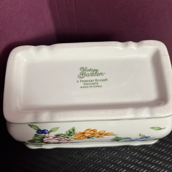Vintage Garden Floral Ceramic Sugar Packet Holder by PRINCESS HOUSE 2286 - Picture 4 of 9